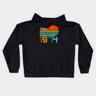 Vintage 1974 Kids Hoodie